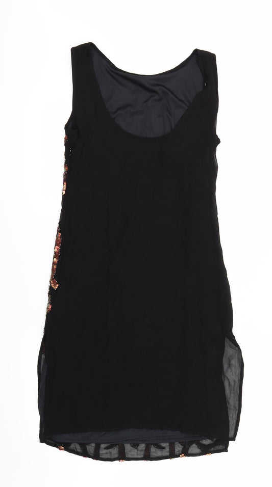TD Womens Black Geometric Shift Size 10