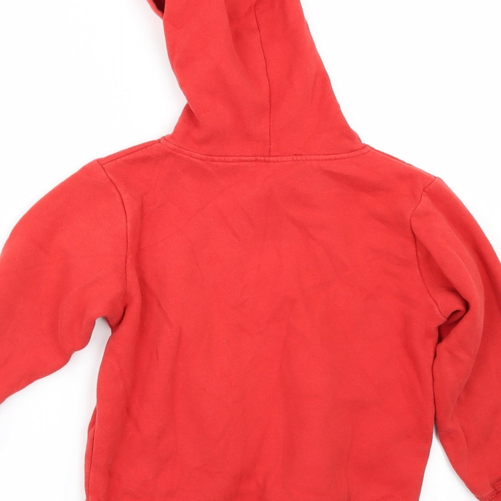 Cubus Boys Red Pullover Hoodie Size 4 Years