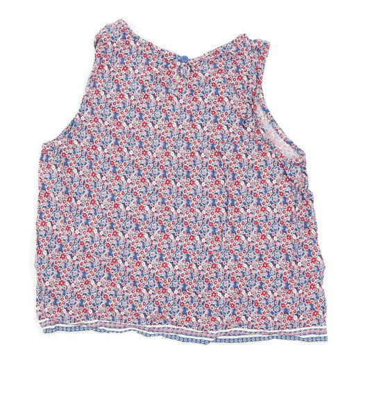 New Look Girls Blue Floral Camisole Tank Size 12-13 Years