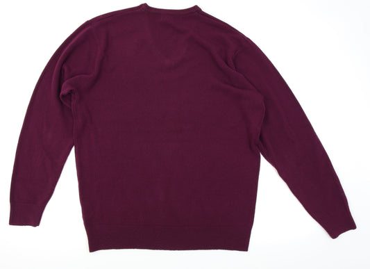 greenwoods Mens Purple Pullover Sweatshirt Size L