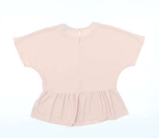 New Look Womens Pink Basic Blouse Size 6