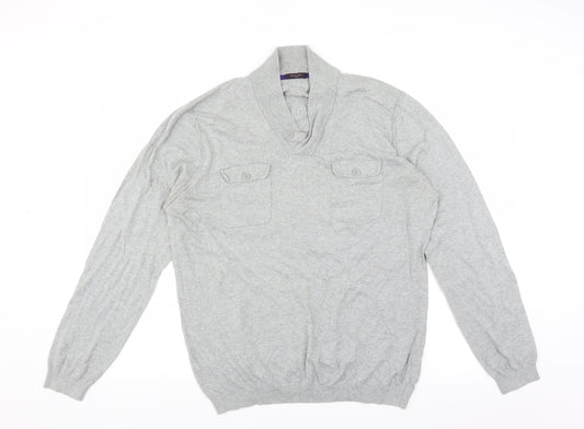Refectory Mens Grey Pullover Jumper Size XL