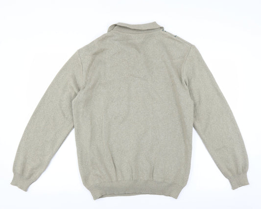 Daxon Mens Green Pullover Jumper
