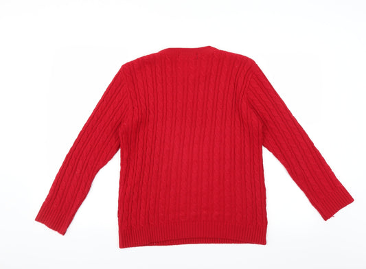 Choice Collection Womens Red Pullover Jumper Size S