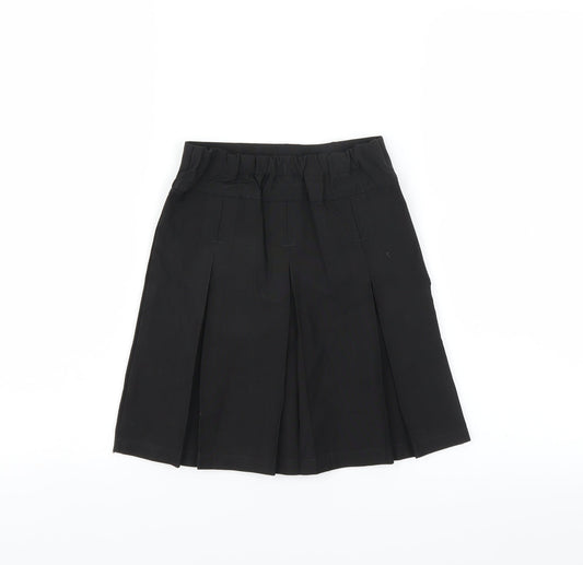 Lily & Dan Girls Black A-Line Skirt Size 5-6 Years - pleated