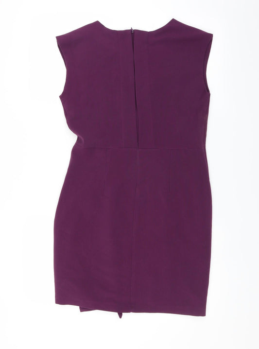 Angeleye Womens Purple Sheath Size M