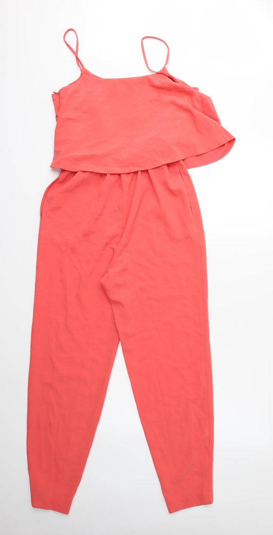 Papaya Womens Pink Jumpsuit One-Piece Size 8
