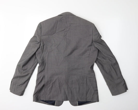 Topman Mens Grey Jacket Suit Jacket Size 42