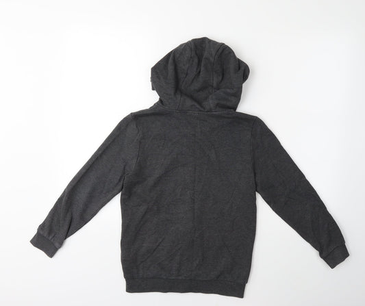 F&F Boys Grey Full Zip Hoodie Size 9-10 Years