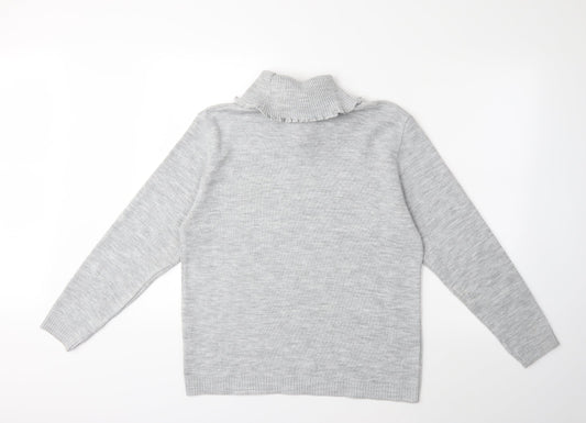 Beaumonde Womens Grey Knit Pullover Jumper Size L