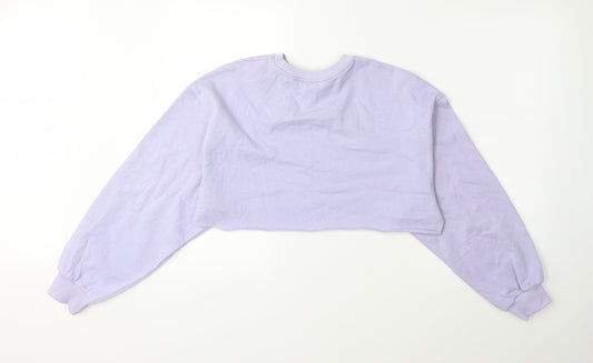 H&M Womens Purple Pullover Sweatshirt Size S