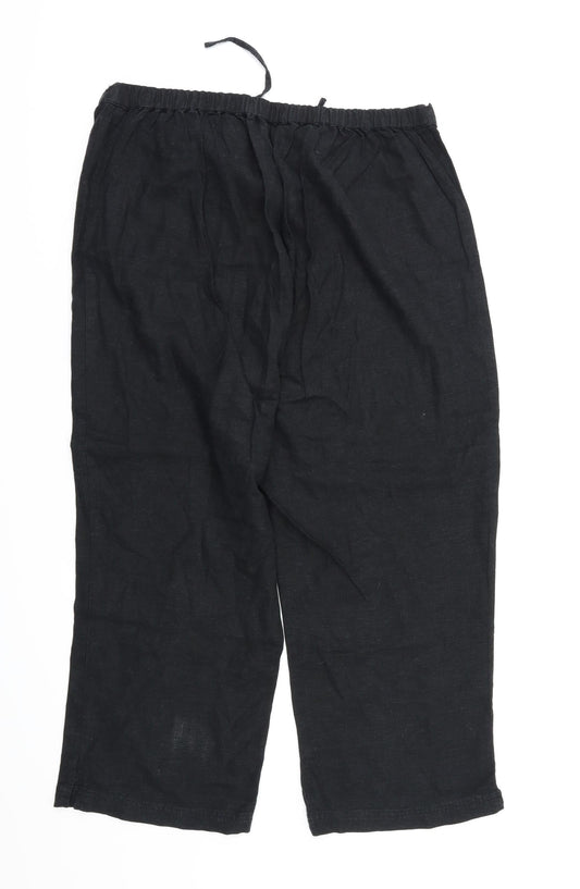 East coast Womens Black Trousers Size 16 L24 in