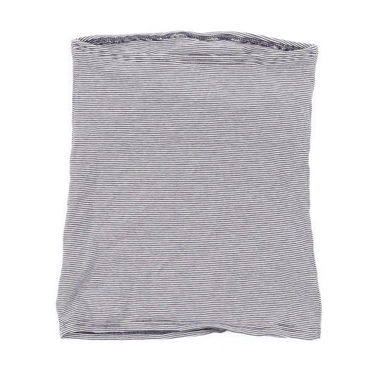 New Look Womens White Striped Basic T-Shirt Size S
