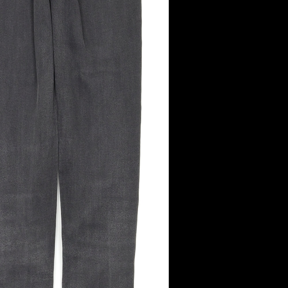 Brand and care label for Denim&co women’s black skinny jeans, size UK 10, 28-inch leg