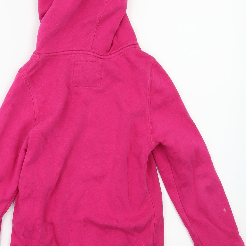 Brand and care label for H&M girls’ pink jumper, size 6, years