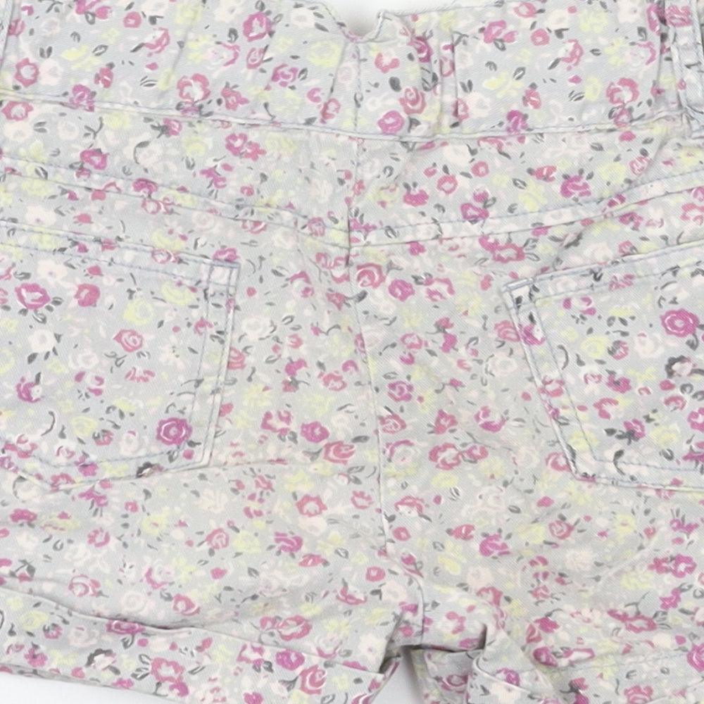 TU Girls Pink Floral Cut-Off Shorts Size 7 Years