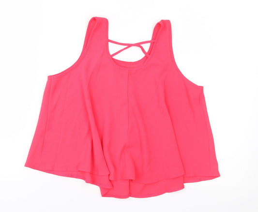 Primark Girls Pink Basic Blouse Size 11-12 Years