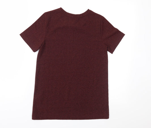 New Look Womens Red Basic T-Shirt Size 6