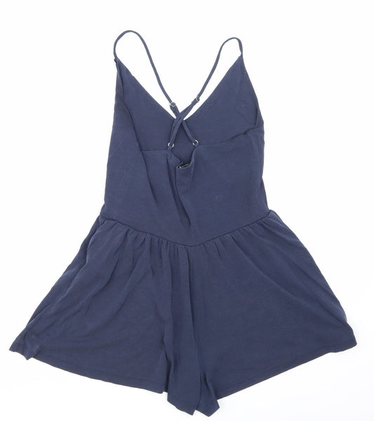 FOREVER 21 Womens Blue Playsuit One-Piece Size S