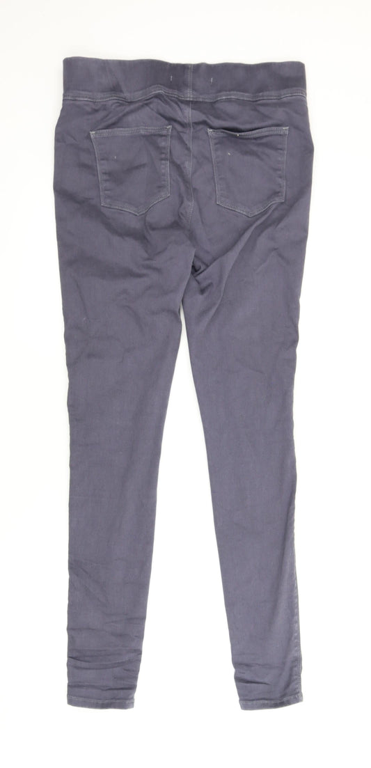 Very Womens Grey Carrot Trousers Size 14 L30 in