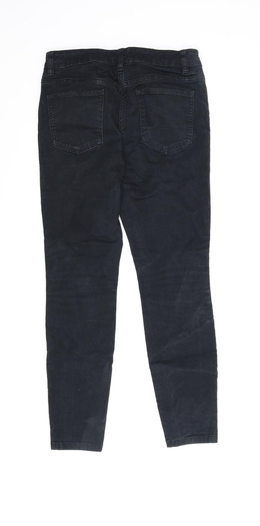 NEXT Womens Black Denim Skinny Jeans Size 10 L27.5 in