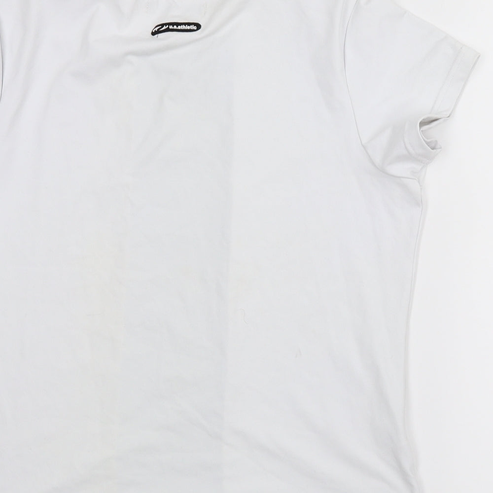 US Athletic Mens White T-Shirt Size 16