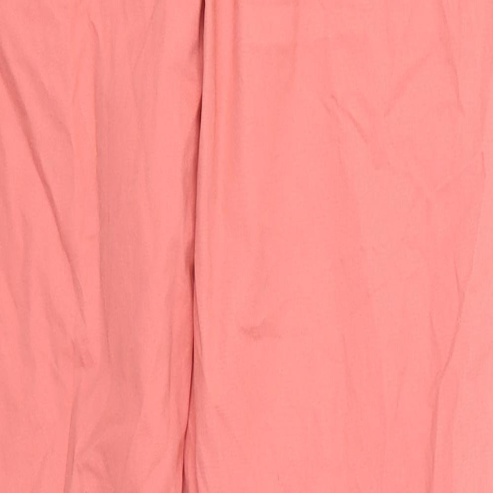 Brand and care label for Marks & Spencer women’s pink sweatpants, size UK 10, 29-inch leg