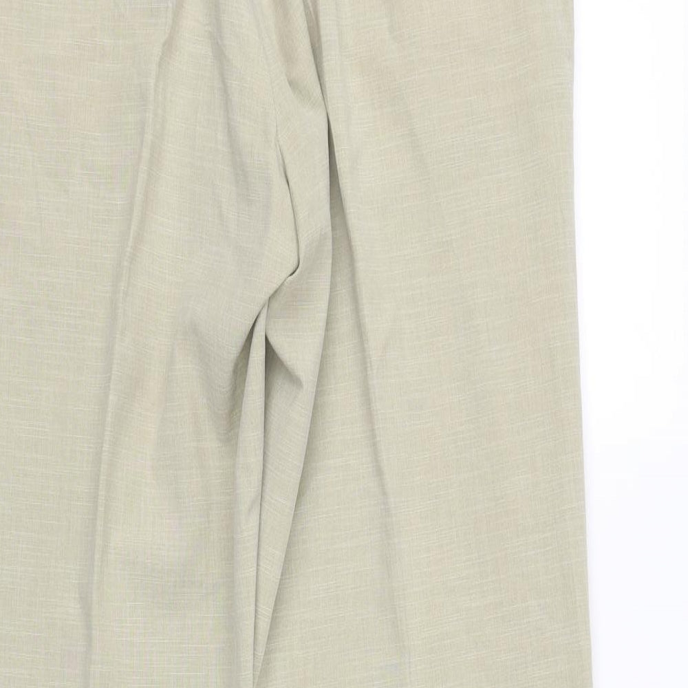 Brand and care label for d&gs prestige women’s beige trousers, size UK 34, in, 29-inch leg