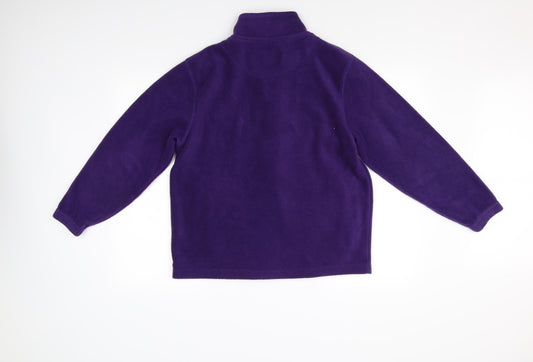 Pure & Natural Womens Purple Full Zip Jumper Size M
