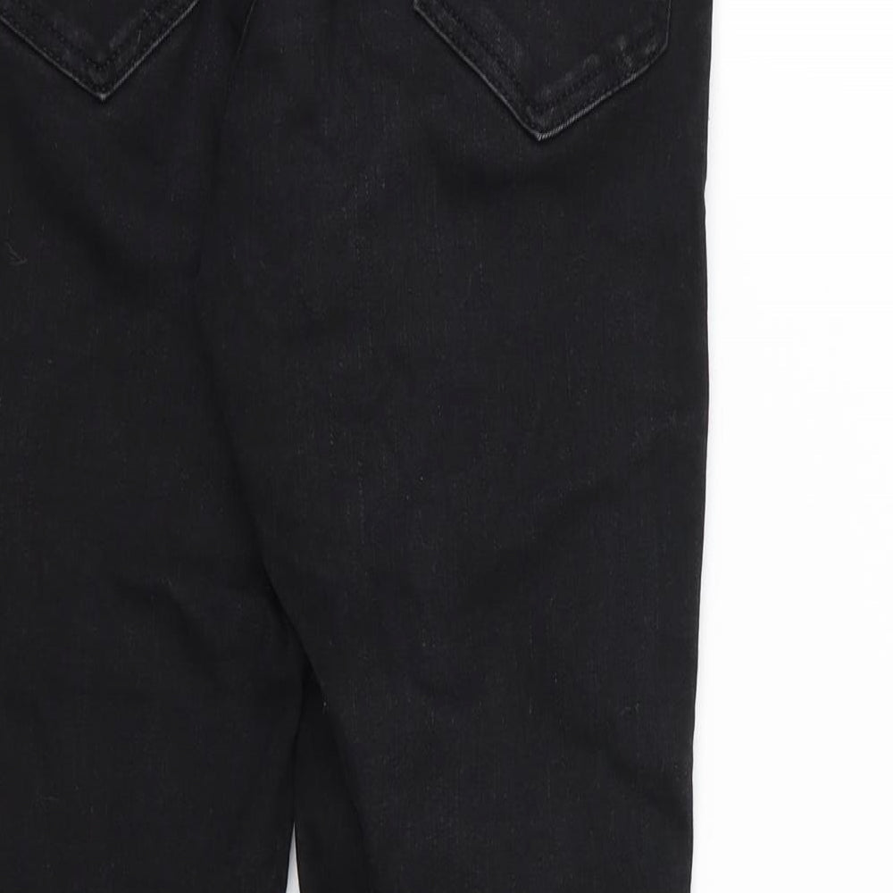 Miss Selfridge Womens Black Denim Skinny Jeans Size 8 L25 in