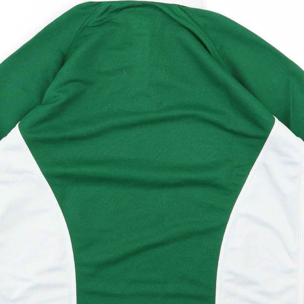 Carta Sport Clothing Boys Green Striped Basic Polo Size 13-14 Years