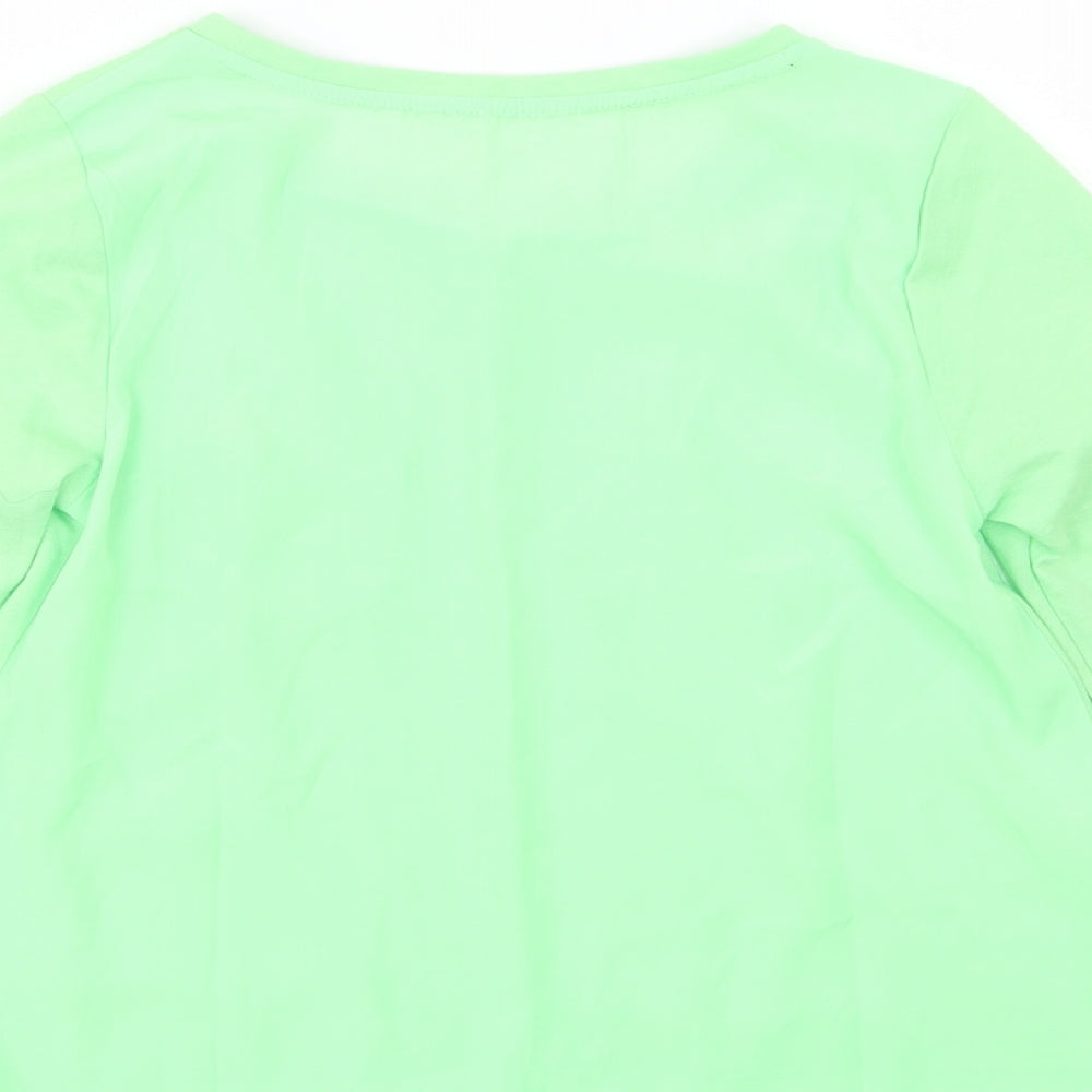 Gap Girls Green Jersey Basic T-Shirt Size 10-11 Years