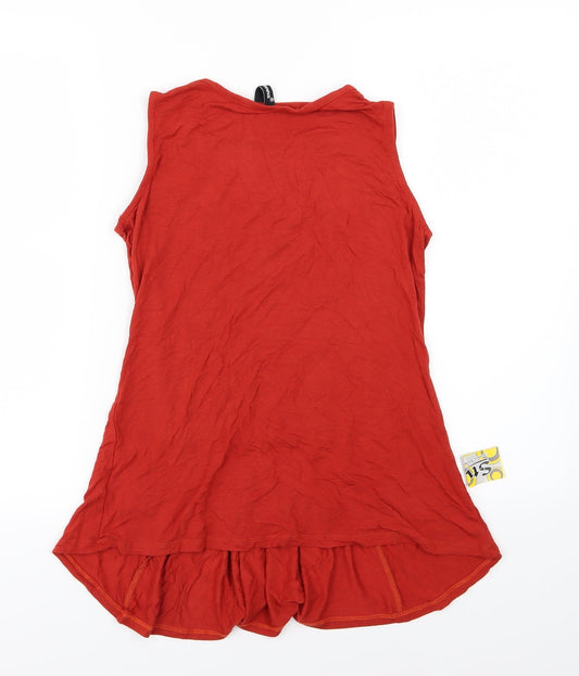 Rozanna Womens Red Jersey Basic Tank Size M