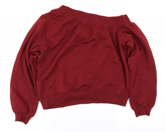 H&M Womens Red Pullover Jumper Size S