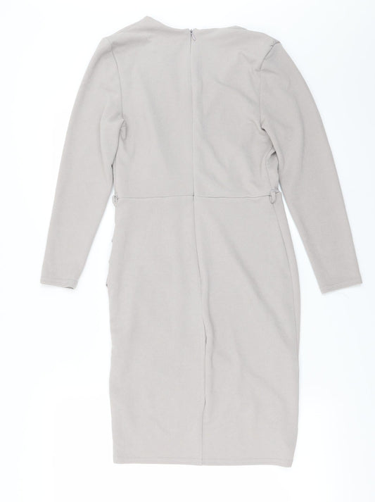 New Look Womens Grey Bodycon Size 12