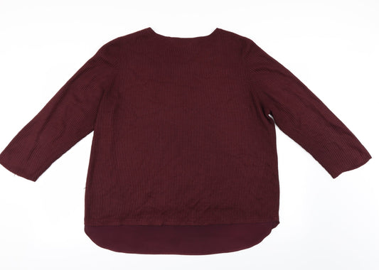 Dorothy Perkins Womens Purple Pullover Jumper Size 16