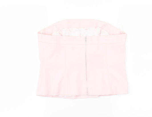 NEXT Womens Pink Cropped Blouse Size 16