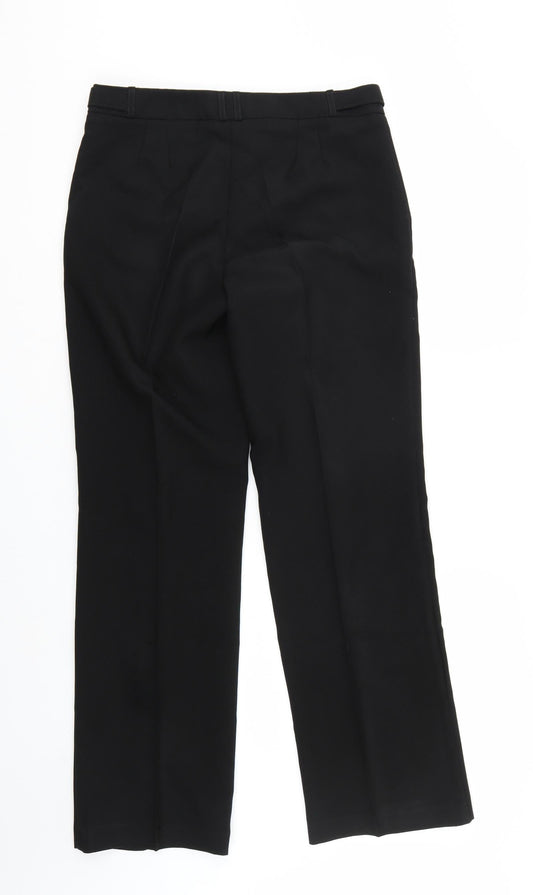 Peacocks Womens Black Trousers Size 10 L31 in