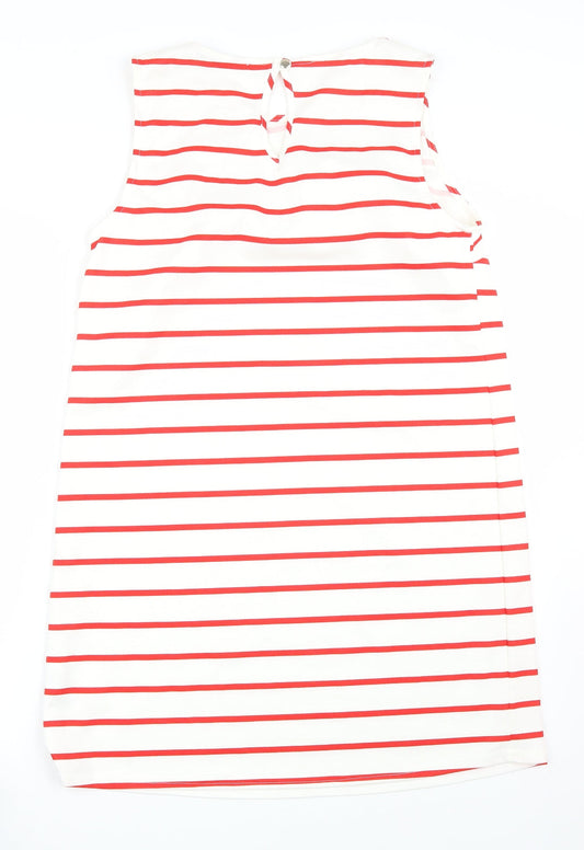 Primark Womens White Striped A-Line Size 14