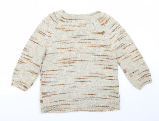 Papaya Womens Beige Pullover Jumper Size 12