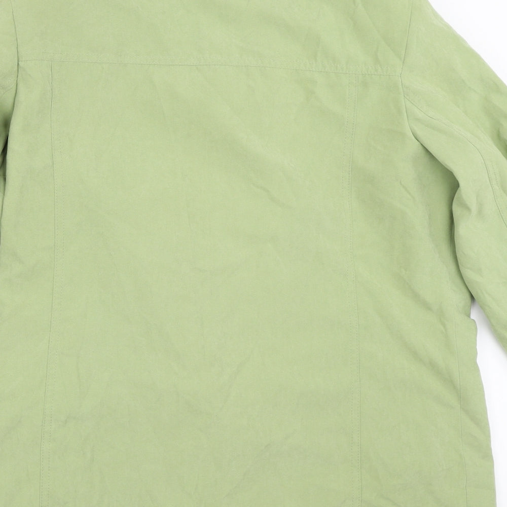 Isle Womens Green Jacket Coat Size 12