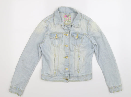 Additional front view of Denim Co women’s blue denim jacket, size UK 8
