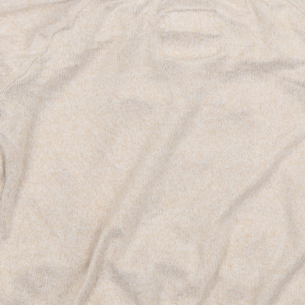 Brand and care label for Tu girls’ beige knit jumper, size 10-11, years