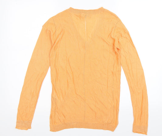 NEXT Womens Orange Knit Pullover Jumper Size 6