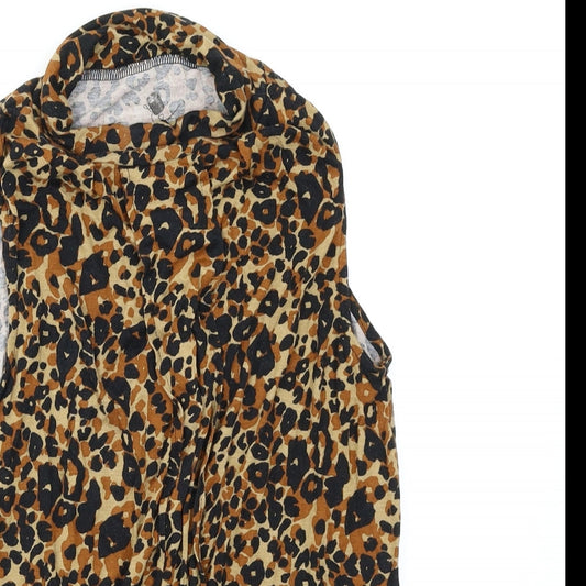 NEXT Womens Multicoloured Animal Print Basic Tank Size 6