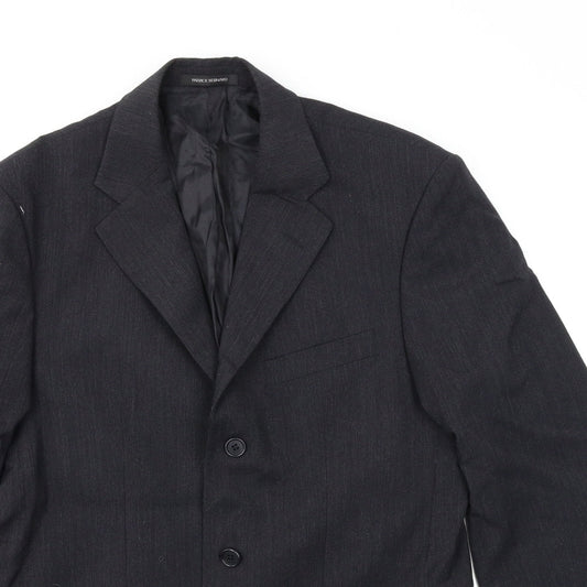 Patrick Bernard Mens Black Jacket Suit Jacket Size 38
