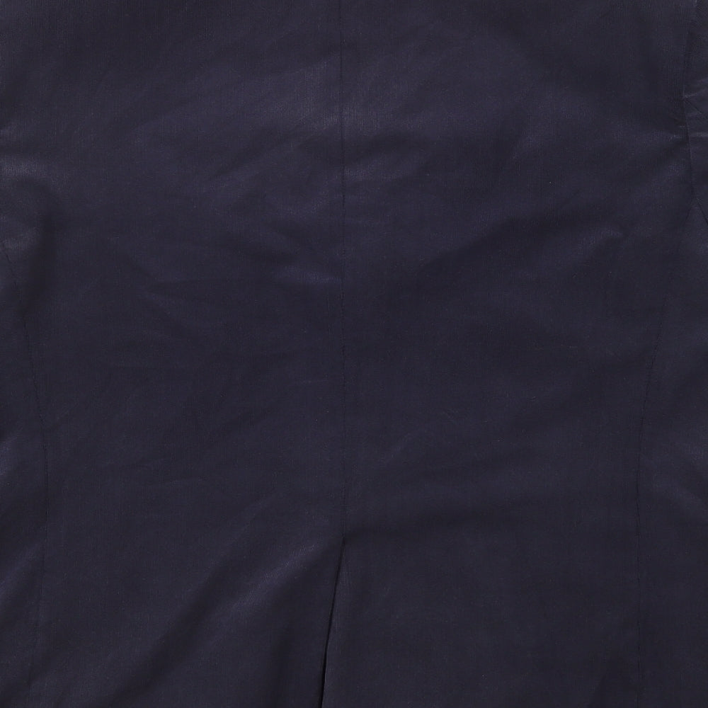 Brand and care label for Marks & Spencer men’s blue jacket suit jacket