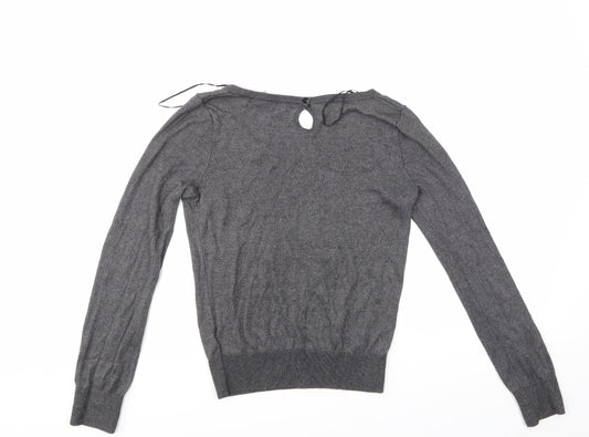 H&M Womens Grey Pullover Jumper Size S