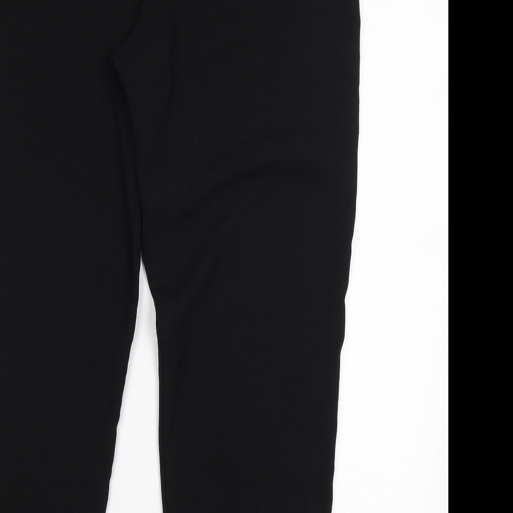 Brand and care label for Bonmarché women’s black sweatpants, size UK 12, 26-inch leg