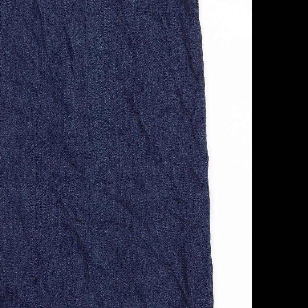 River Island Girls Blue Pinafore/Dungaree Dress Size 10 Years